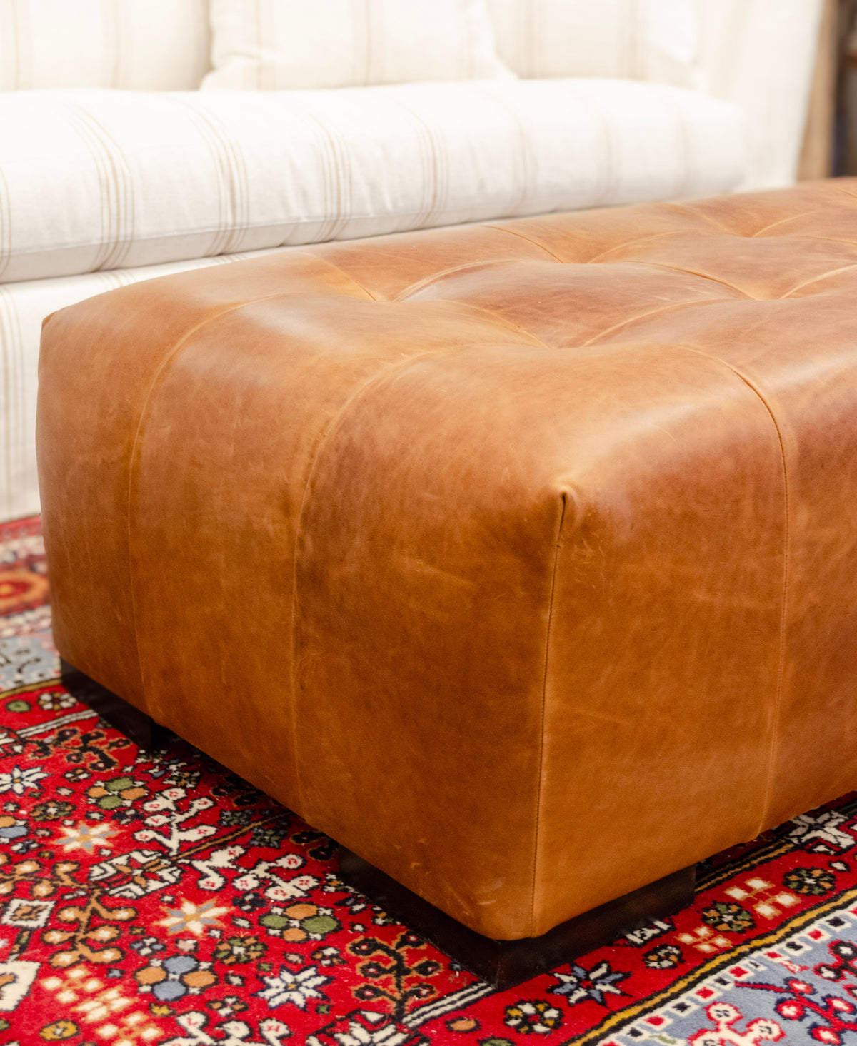 Daniel Leather Bench