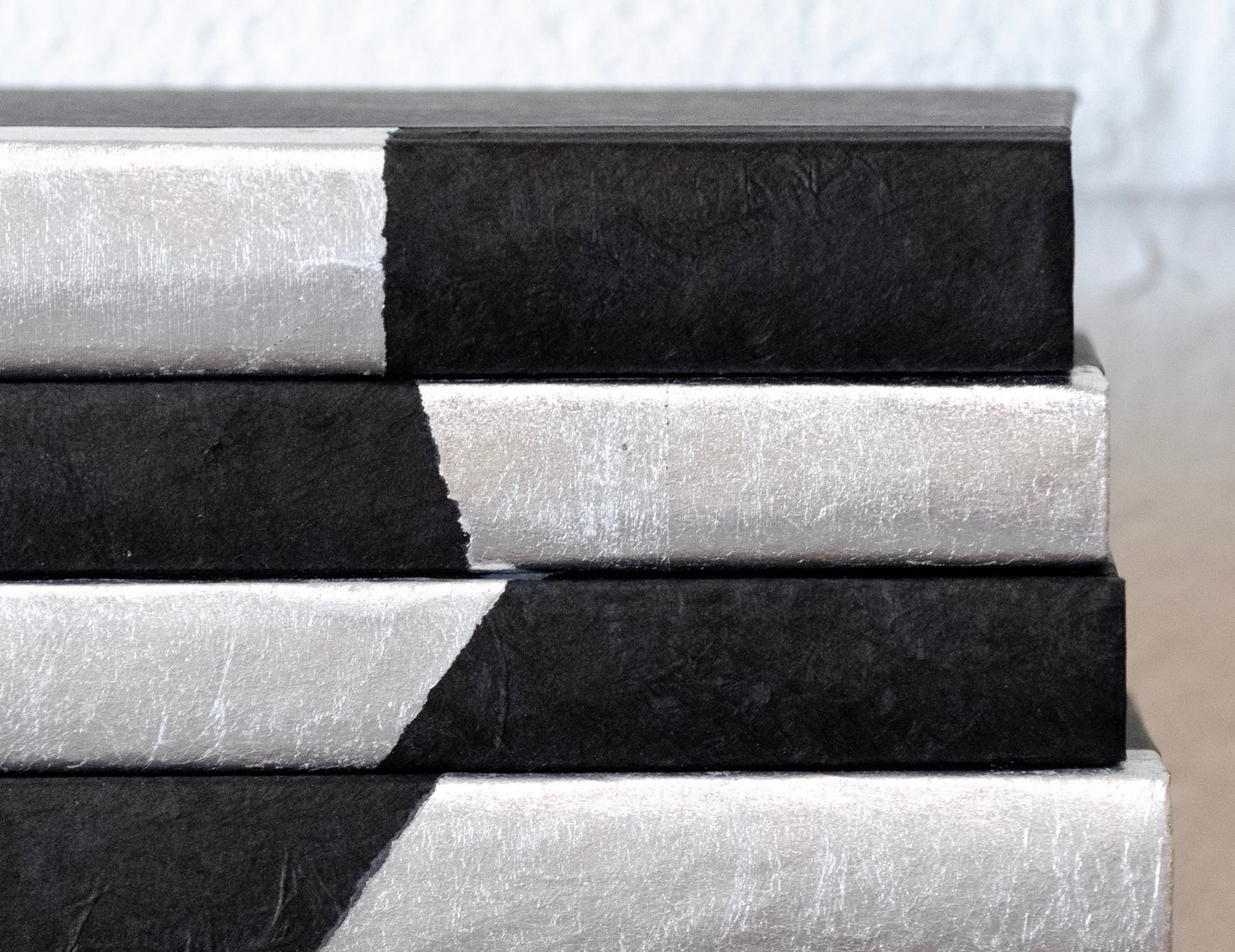 Black Parchment & Metallic Dip Decorative Book