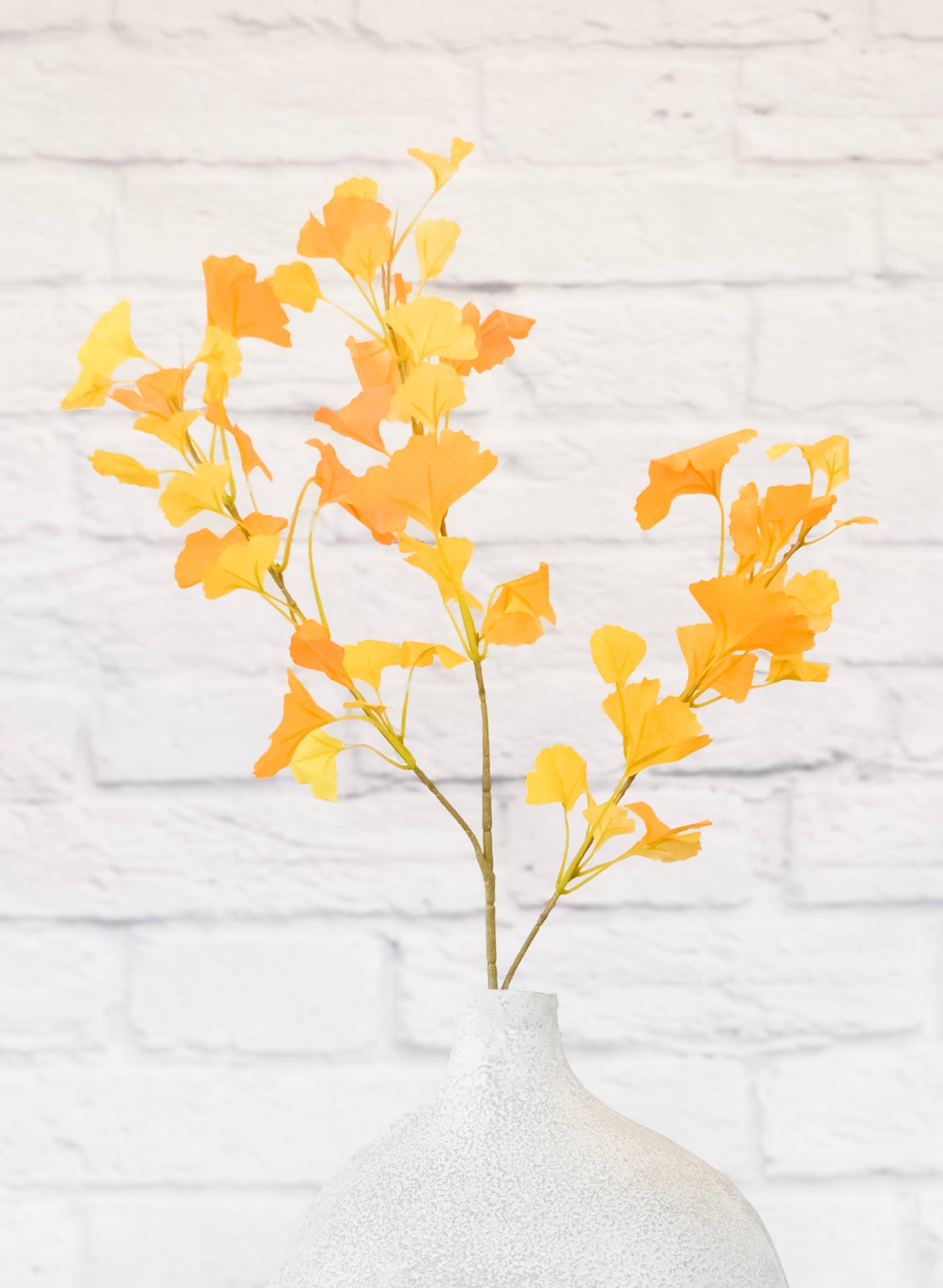 Faux Golden Ginkgo Stem