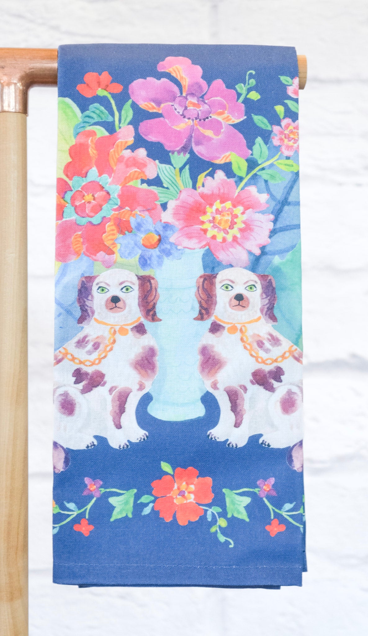 Set of 2 Tobacco Leaf Tea Towels