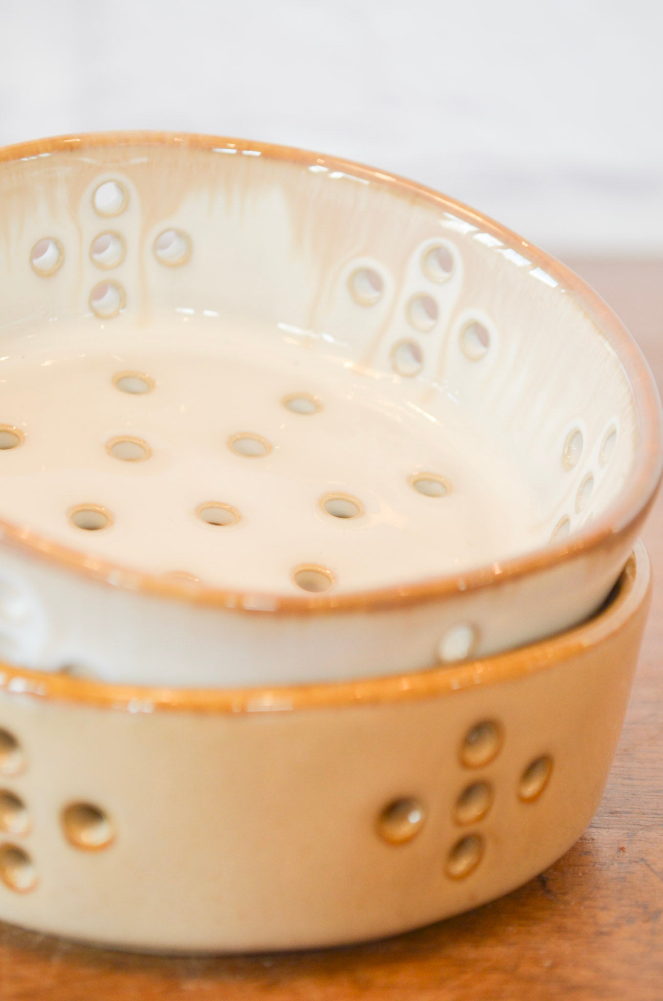Rustic Stoneware Berry Bowl