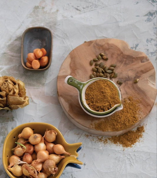 Round Natural Teakwood Cutting Board