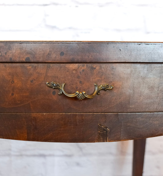 Louis XV Style Burl Wood Game Table