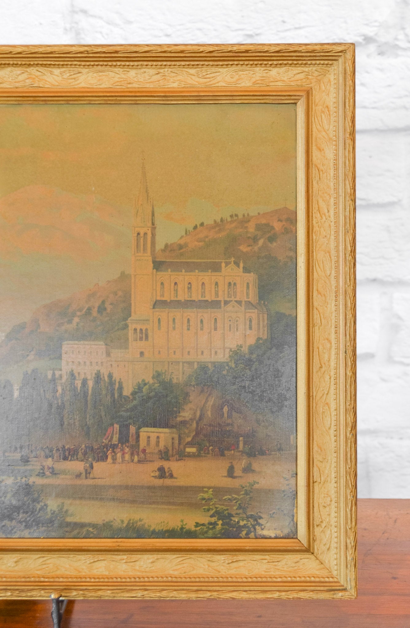 Large Framed European Oil Print