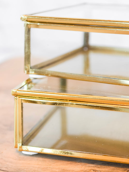 Glass & Brass Display Box
