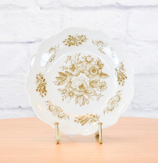 Set of 4 Toile Inspired Melamine Plates