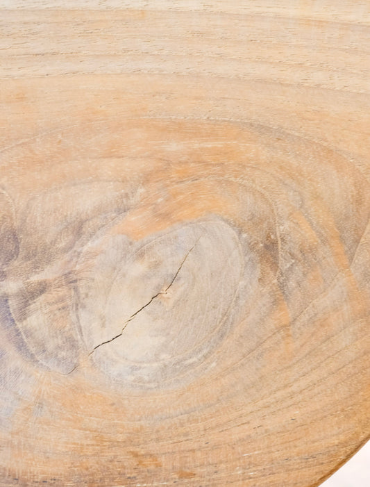 Round Natural Teakwood Cutting Board