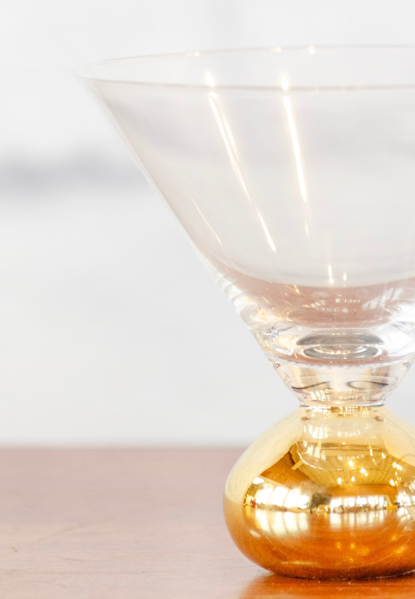 Gold Electroplated Accent Glass