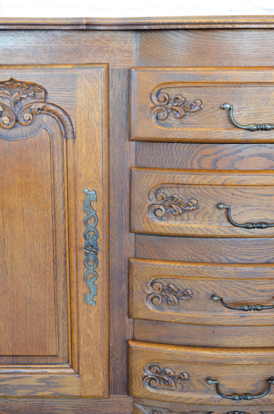 Louis Style Oak Sideboard