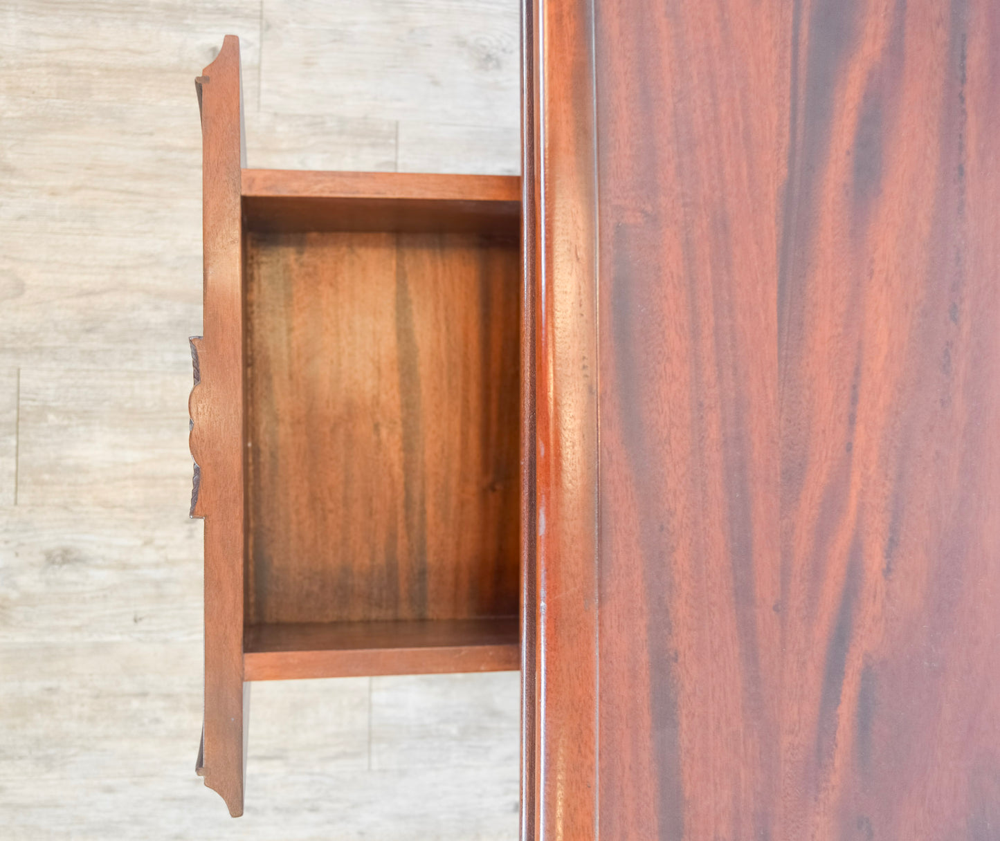 Lift Top Mahogany Pedestal Work Table