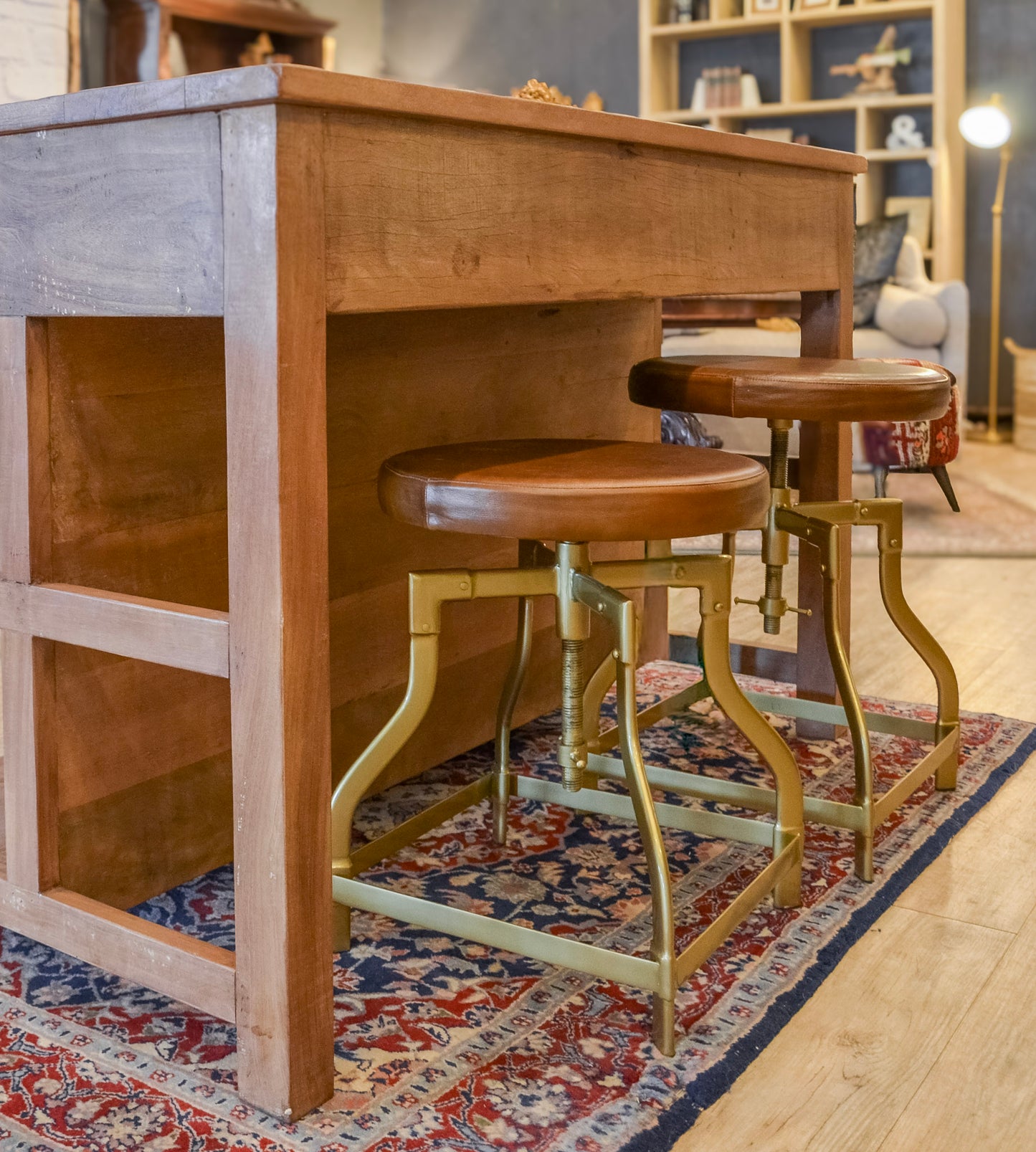 Rustic Reclaimed Wood Island