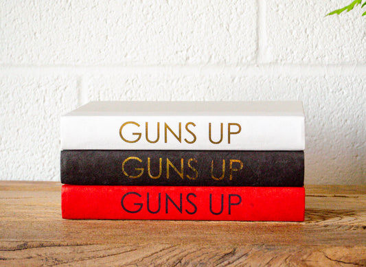 "Guns Up Red Raiders" Decorative Books