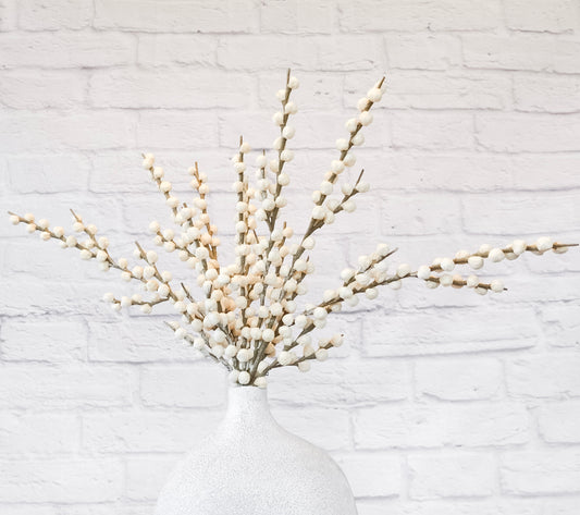 Faux White Seed Stem