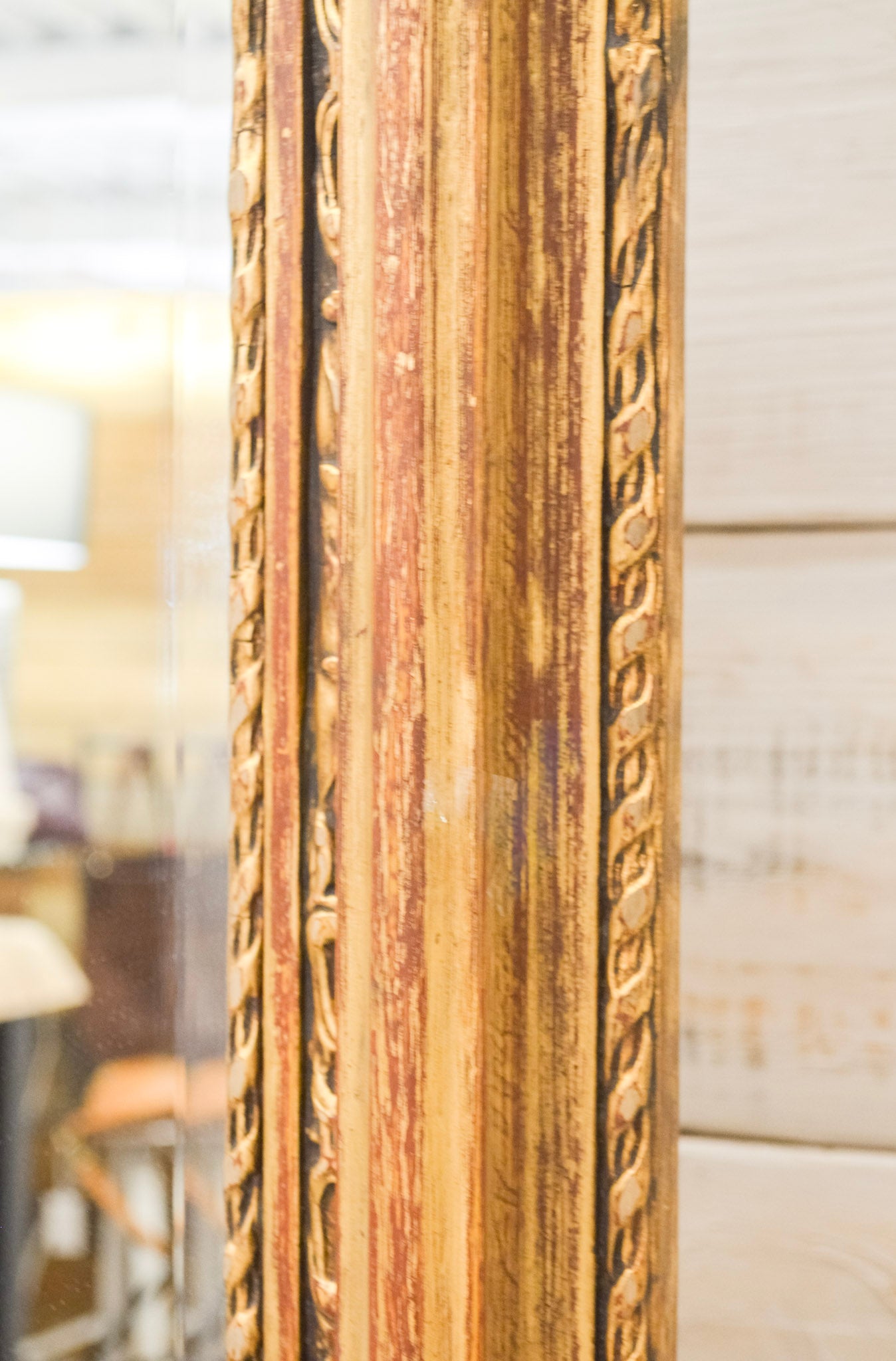 Louis XV Style Gilt Framed Beveled Mirror