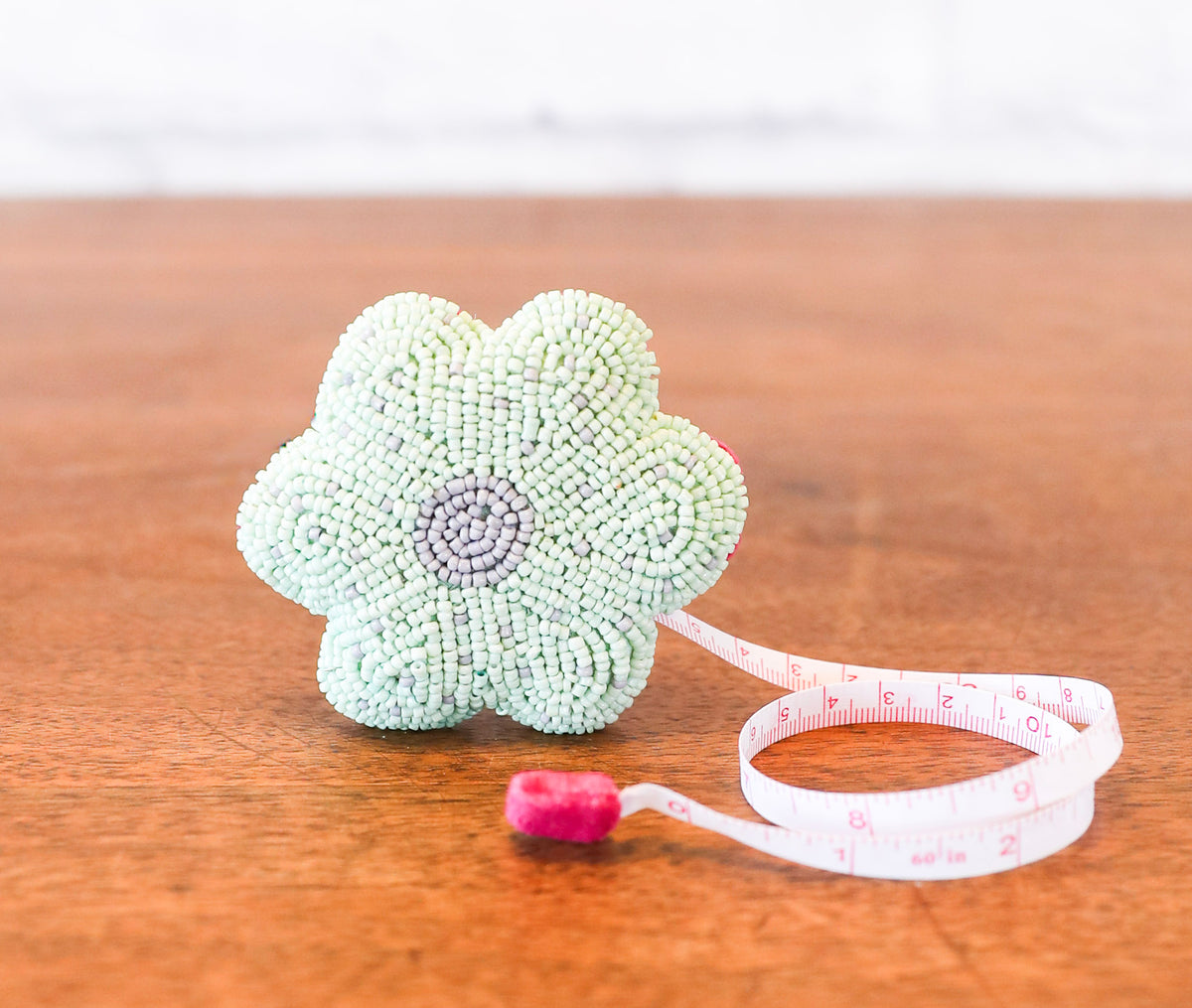 Beaded Flower Tape Measure