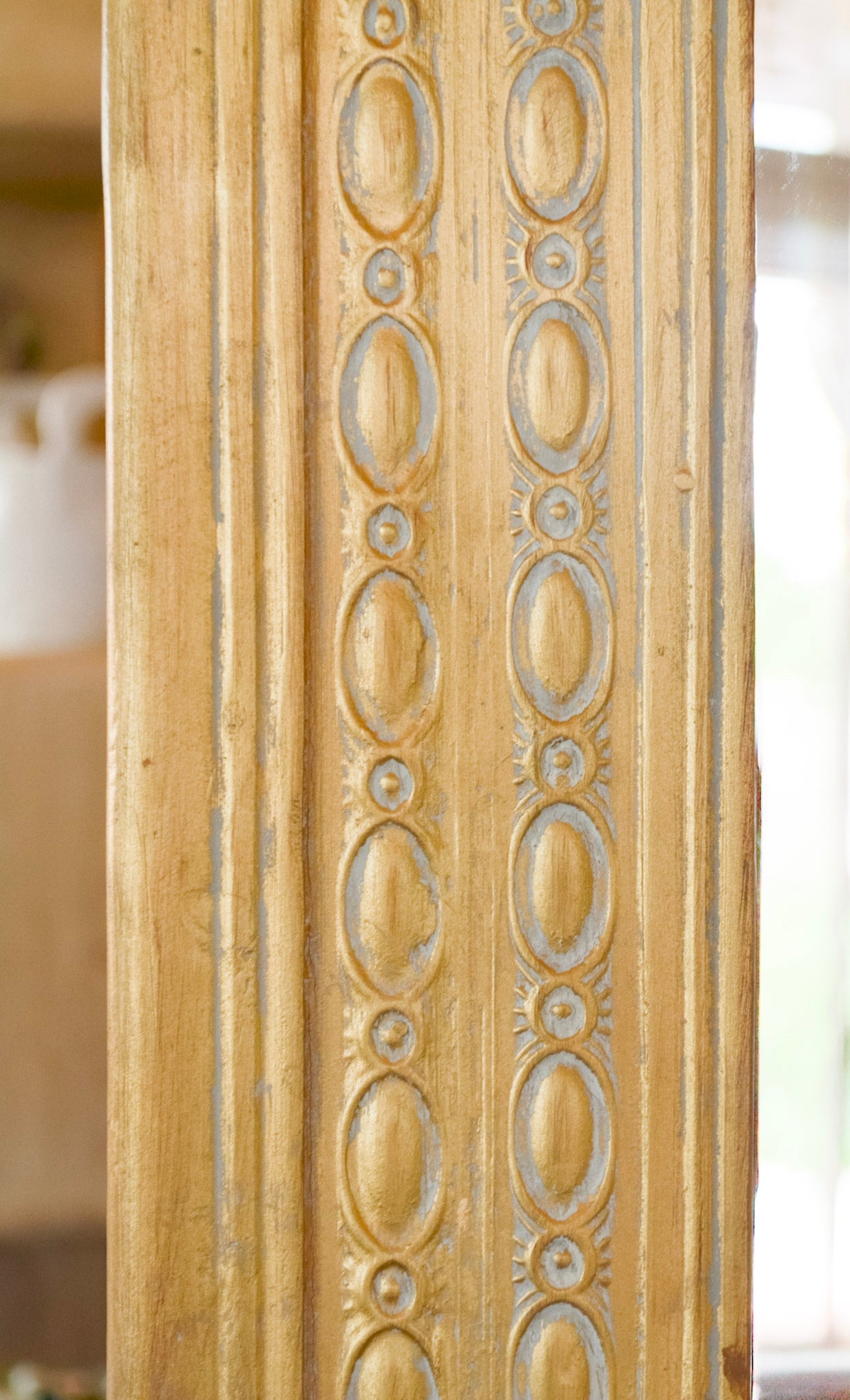 Gilt Framed Beveled Mirror