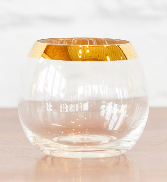 Gold Electroplated Accent Glass