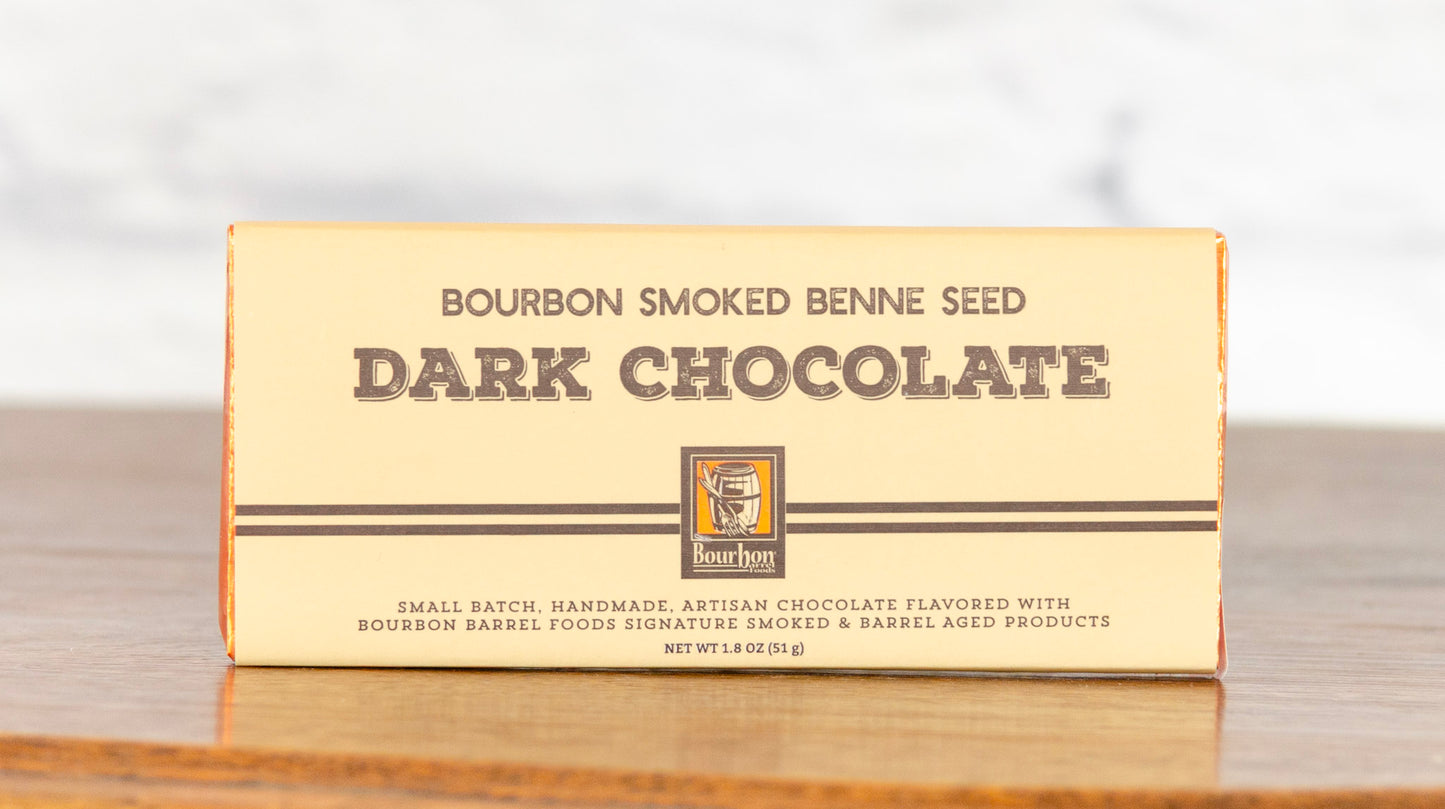 Bourbon Smoked Benne Seed Dark Chocolate Bar