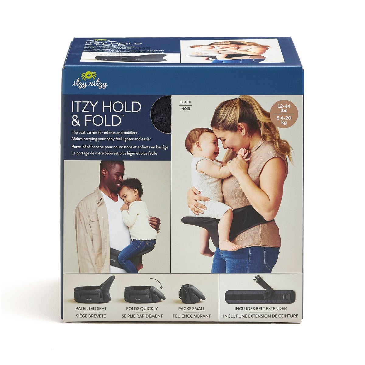 Itzy Hold & Fold™ - Hip Seat Carrier