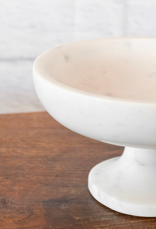 Classic Marble Pedestal Bowl
