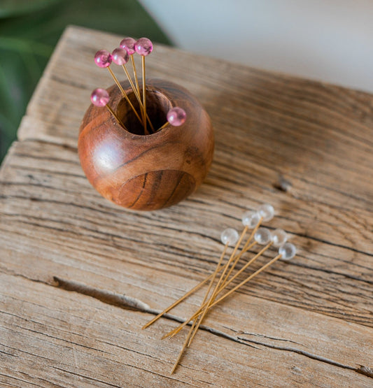 Mid-Century Glass Olive Picks