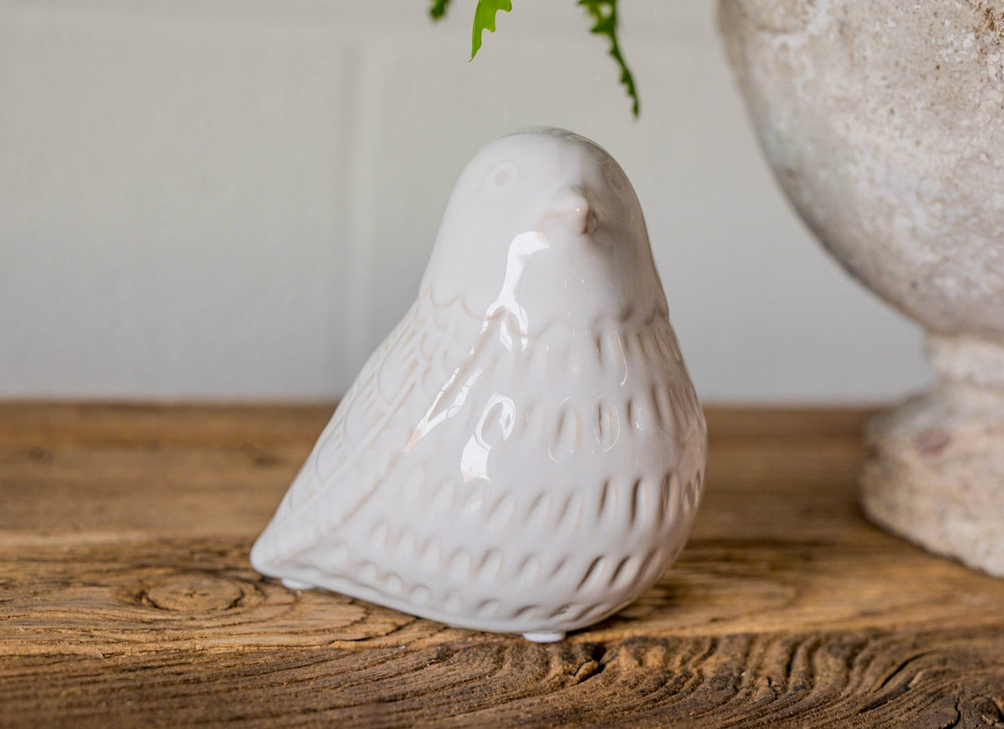 White Ceramic Bird