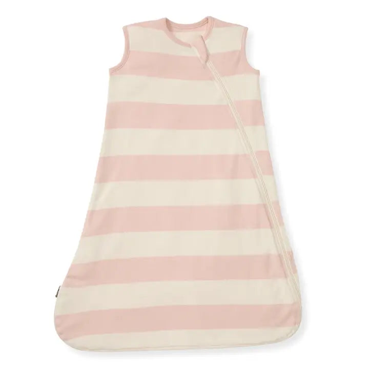Rugby Stripe Beekeeper Wearable Baby Blanket - Pink Sand