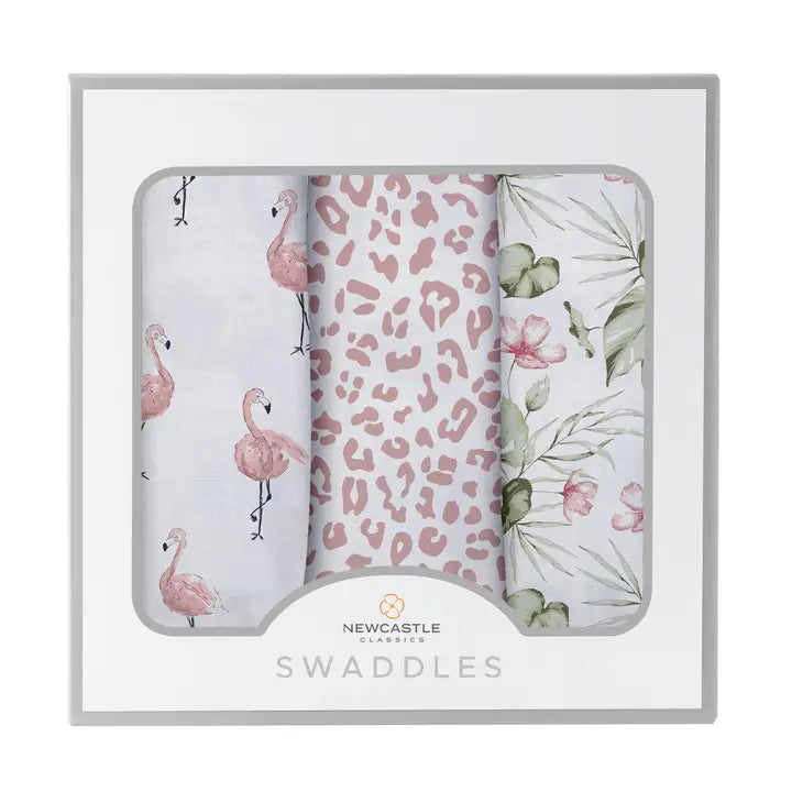 Tropical Paradise Bamboo Muslin Swaddle 3PK