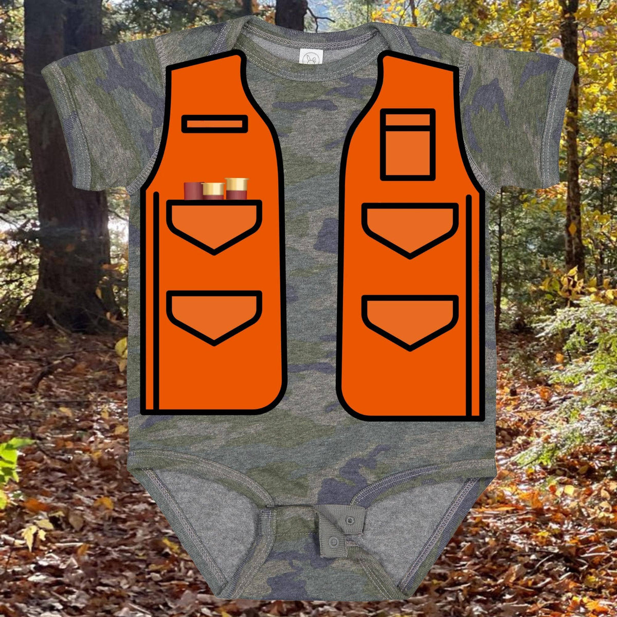 Infant Deer Hunting Vest Bodysuit Onesie