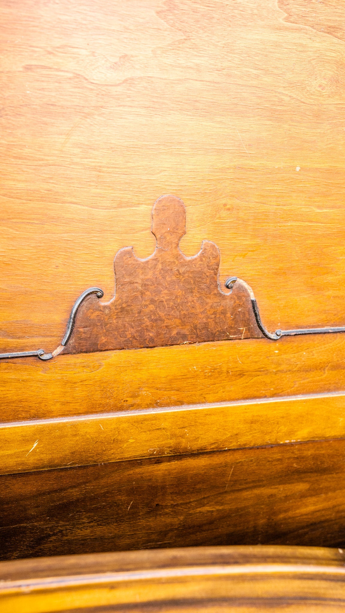 Depression Era Mahogany Bed