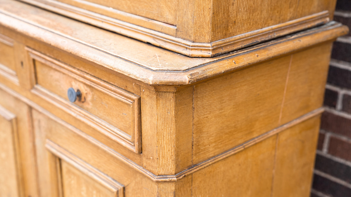 French Oak Tall Buffet Deux Corps