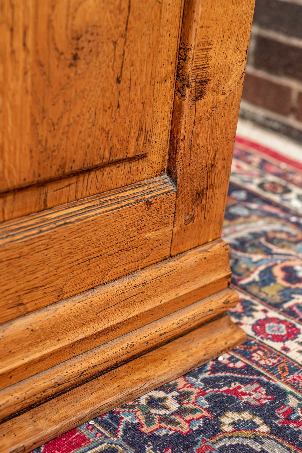 French Peg Constructed Oak Commode