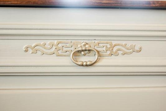 Adeline - Painted Louis XV Style Cherry Wood Sideboard