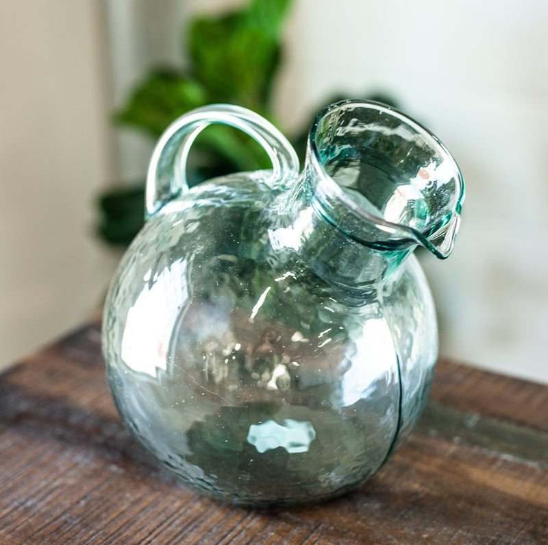 Blown Glass Small Tilted Pitcher
