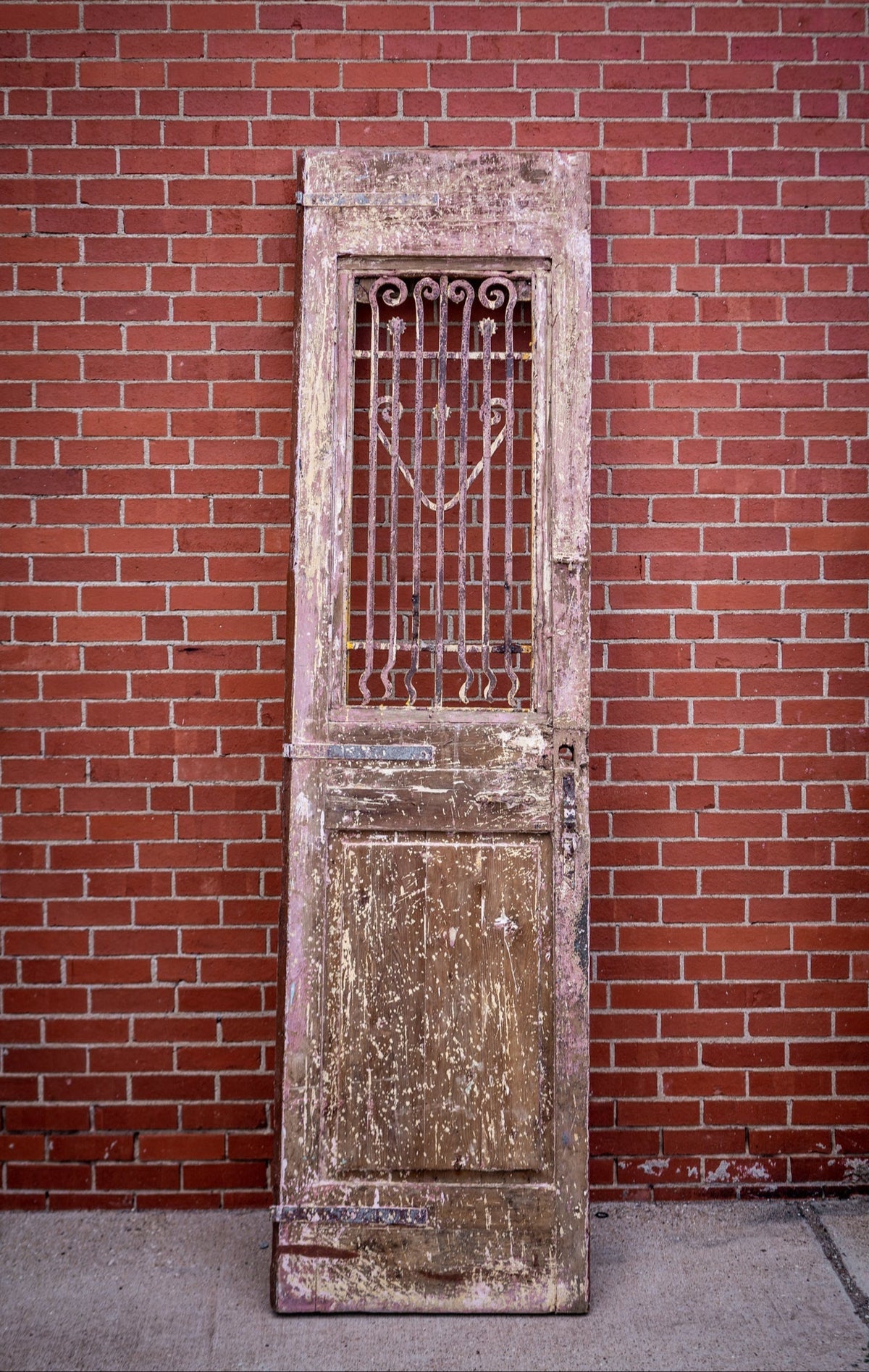 Yellow & Burgundy Primitive Egyptian Doors