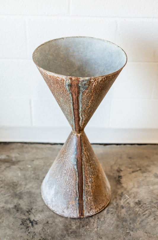 Zinc Spindle Planter