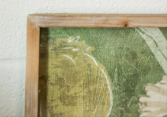 Poppy Print Under Glass