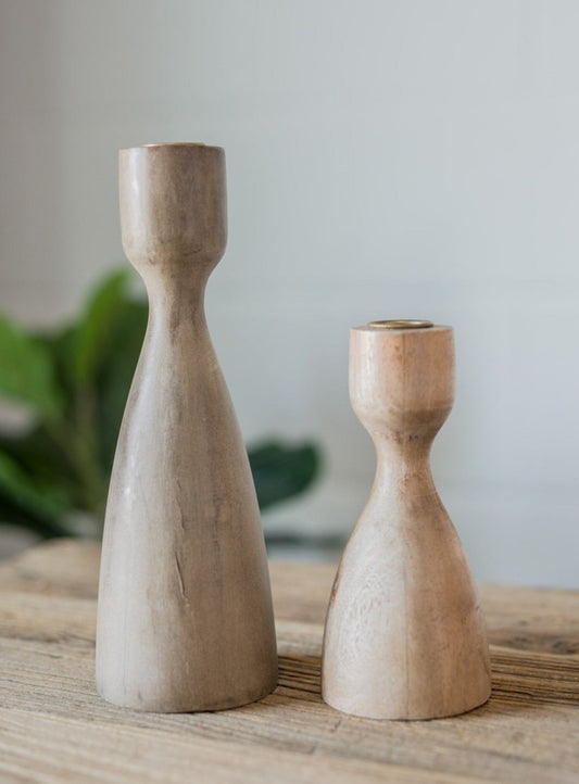 Wood Turned Candle Holder