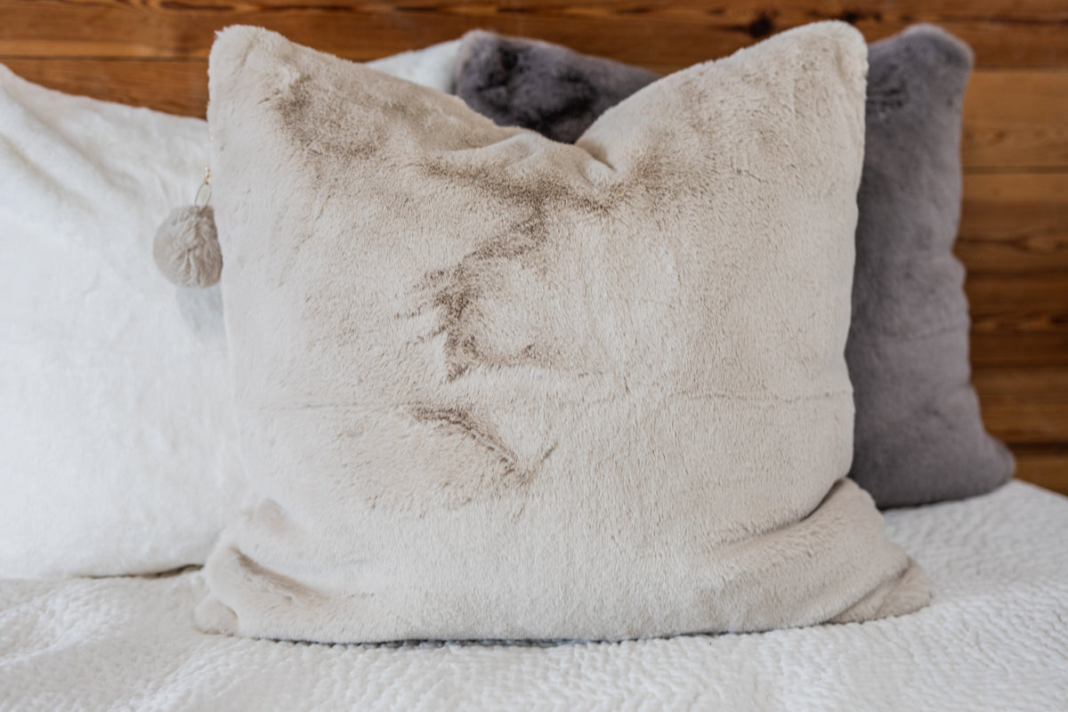 Faux Fur Euro Sham