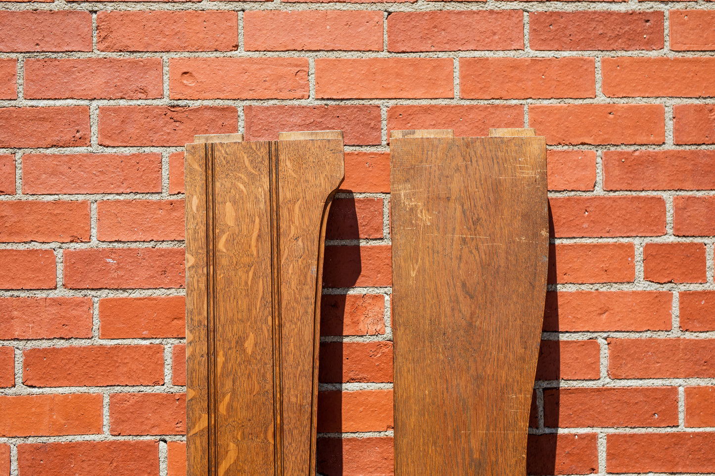 Floral Carved Oak Bed