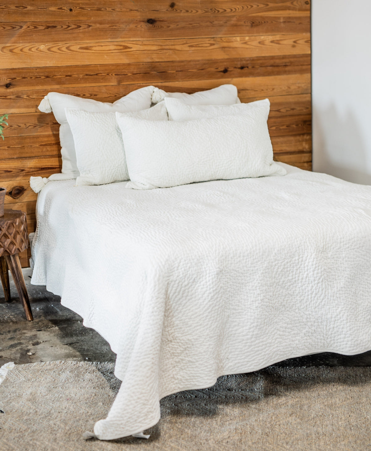 Vela Ivory Velvet Bedding Collection