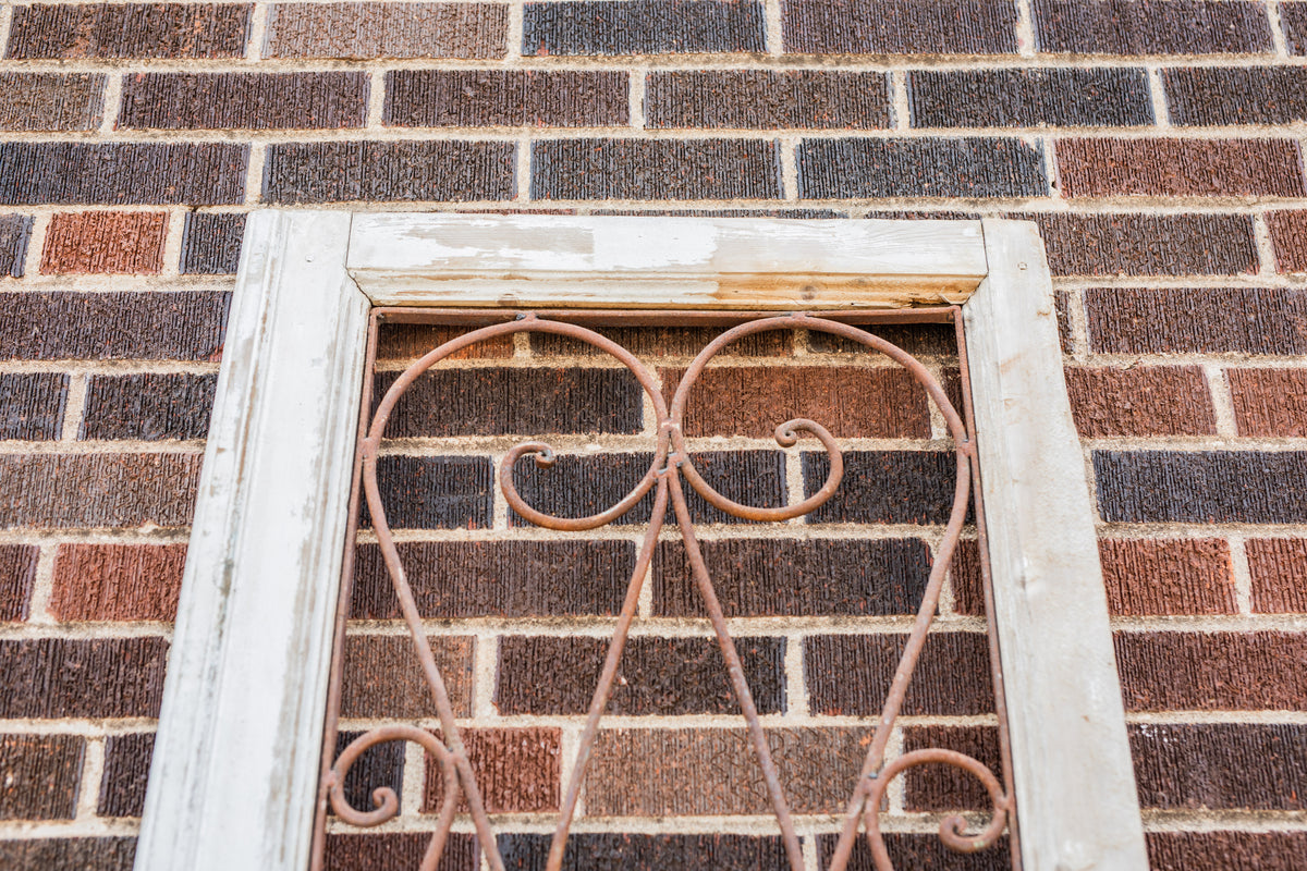 Iron Heart Wood Door