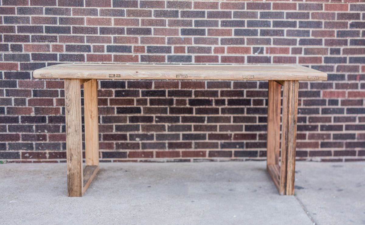 Reclaimed Elm Desk Table