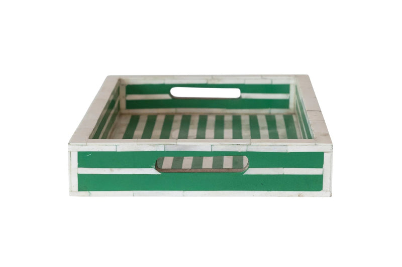 Cabana Resin & Bone Inlaid Tray