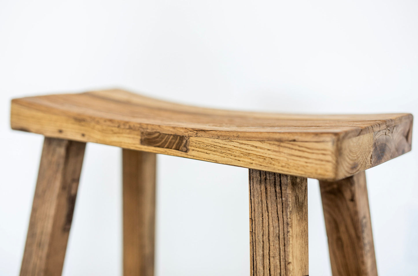 Elm Concave Bar Stool