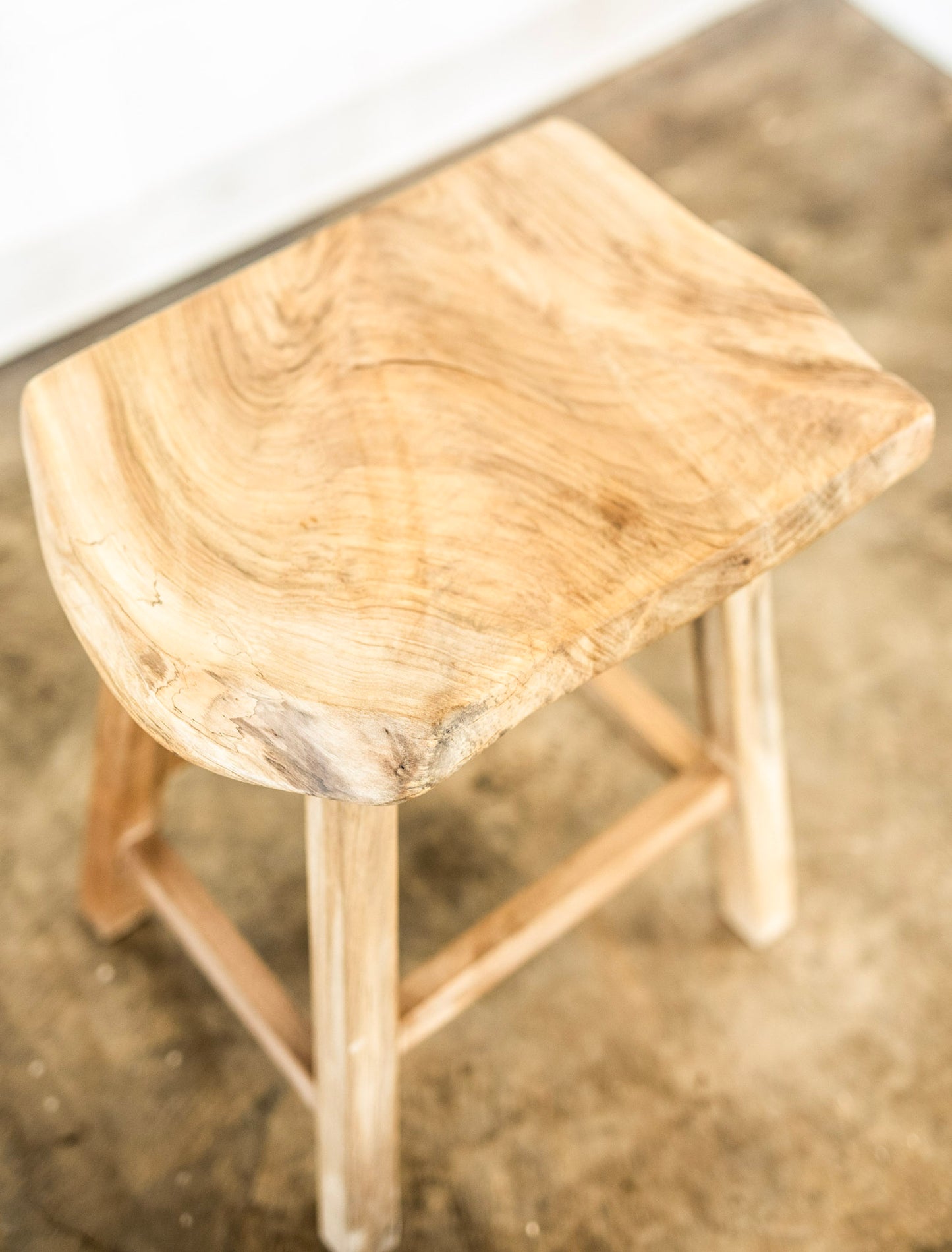 Live Edge Walnut Wood Stool