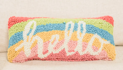 "Hello" Hook Pillow