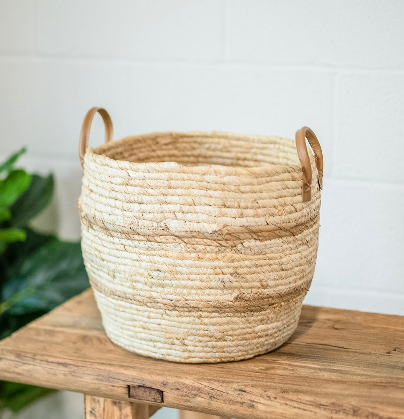 Maize Striped Basket