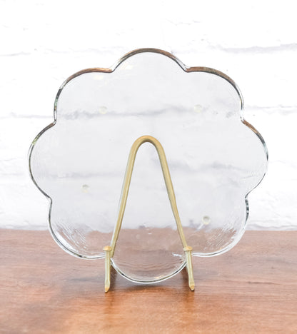Scalloped Glass Serving Tray