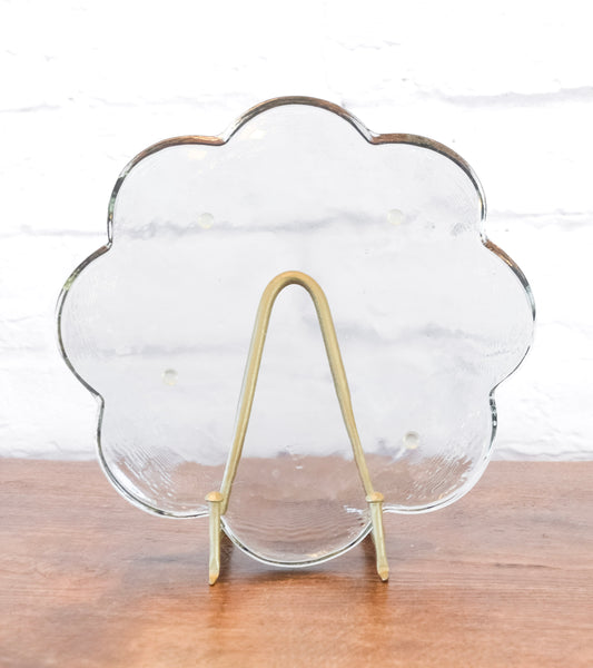 Scalloped Glass Serving Tray